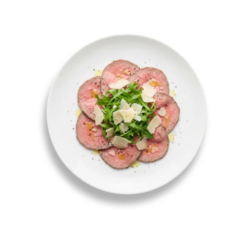 Roast beef di manzo CBT con rucola e Parmigiano Reggiano