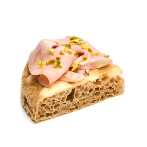 ⁠focaccia mortadella, pistacchi e stracchino