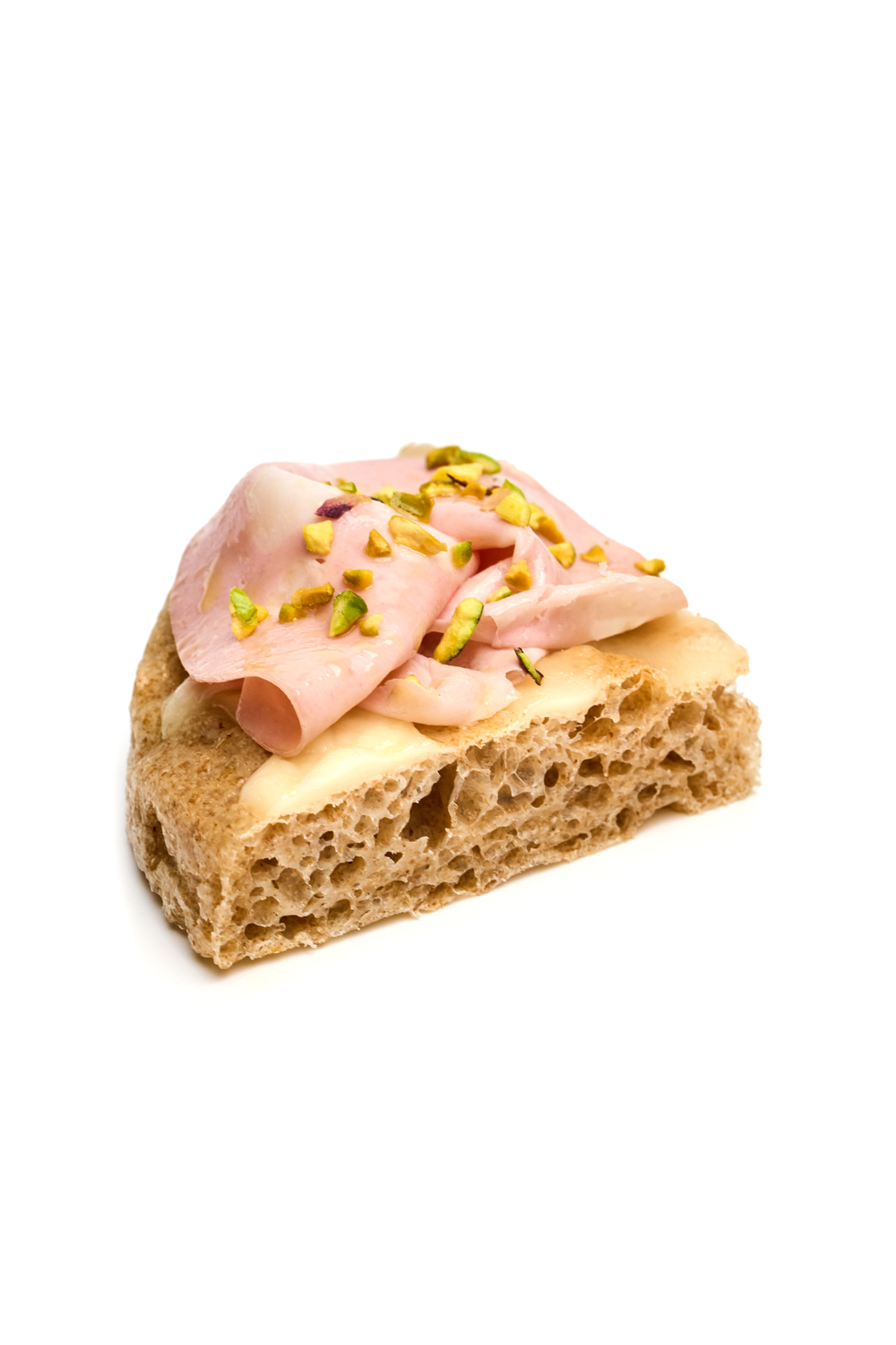 ⁠focaccia mortadella, pistacchi e stracchino