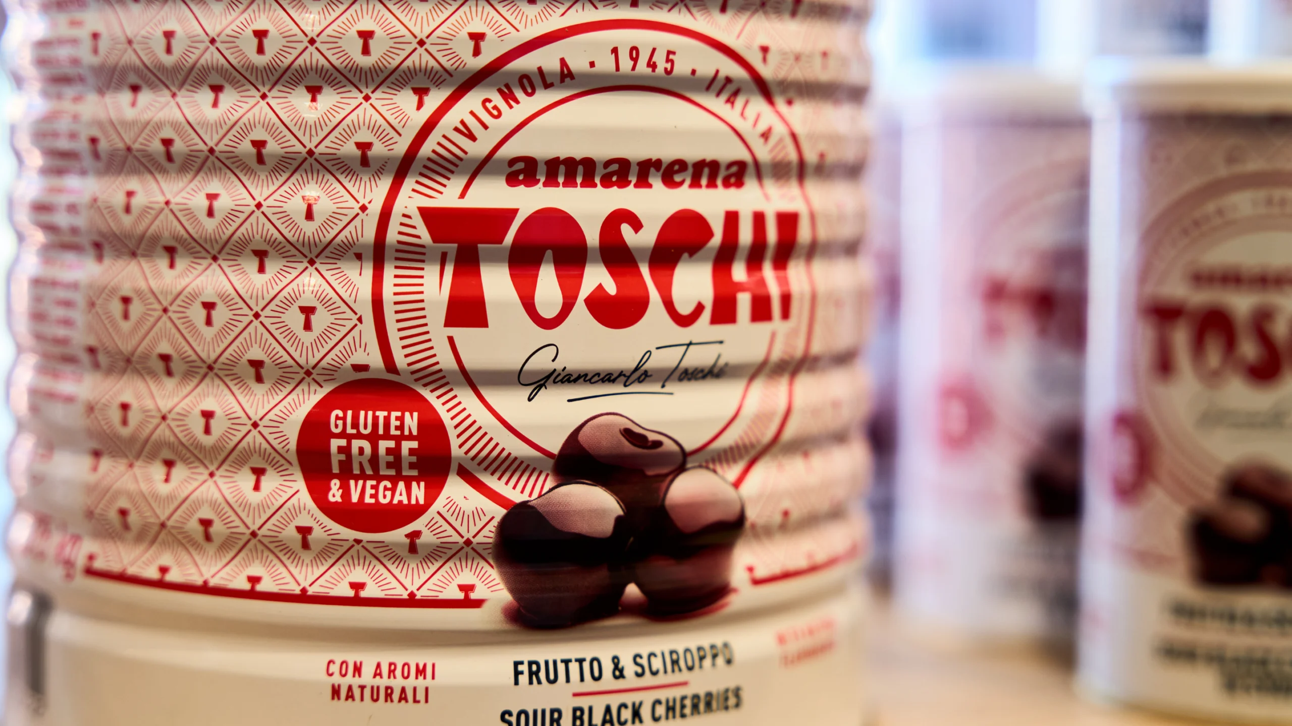 confezione di latta i amarene toschi vignola